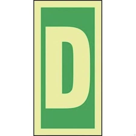 Accuform IMO CHARACTERS 6 in  X 3 in  DURA LUMIGLOW MLMR324GX